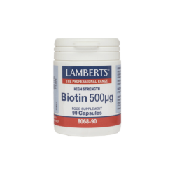 LAMBERTS Biotin 500μg - 90 Κάψουλες