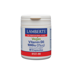 LAMBERTS Vegan Vitamin D3 1000iu - 90 Κάψουλες