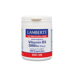 LAMBERTS Vitamin D 2000iu - 120 Κάψουλες