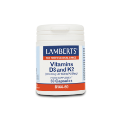LAMBERTS Vitamin D3 1000iu & K2 90 µg - 60...