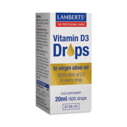 LAMBERTS Vitamin D3 Drops 20ml/600 drops