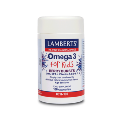 LAMBERTS Omega 3 for Kids – Berry Bursts -100 Κάψουλες