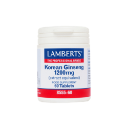 LAMBERTS Korean Ginseng 1200mg - 60 Ταμπλέτες