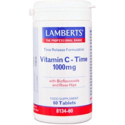 LAMBERTS Vitamin C Time Release 1000mg - 60 Ταμπλέτες