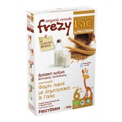 FREZYDERM Βιολογική Βρεφική Κρέμα FREZYLAC Φαρίν Λακτέ με Δημητριακά και Γάλα 200gr