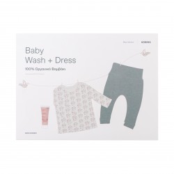 KORRES Baby Wash & Dress Μπλουζάκι + Παντελόνι 100% Οργανικό Βαμβάκι