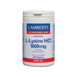 LAMBERTS L-Lysine 1000mg - 120 Ταμπλέτες