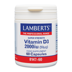 LAMBERTS Vitamin D 2000iu - 60 Κάψουλες