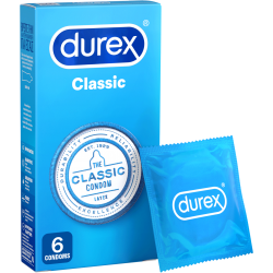 DUREX Προφυλακτικά Ευκολοφόρετα Classic 6 τεμάχια