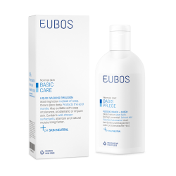 EUBOS Basic Care Blue Liquid Washing Emulsion Υγρό Καθαρισμού Προσώπου και Σώματος Χωρίς Άρωμα 200ml